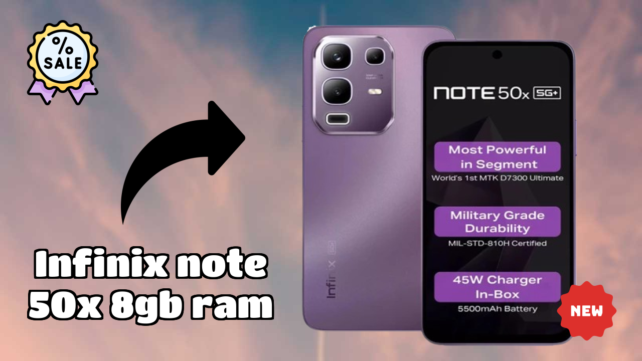 Infinix Note 50X 8GB RAM at ₹12,339 - Best Features & Specifications
