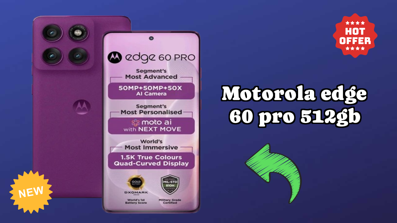 Motorola Edge 60 Pro 512GB Gaming Performance: MediaTek Dimensity 8350 Extreme Edition FPS Test
