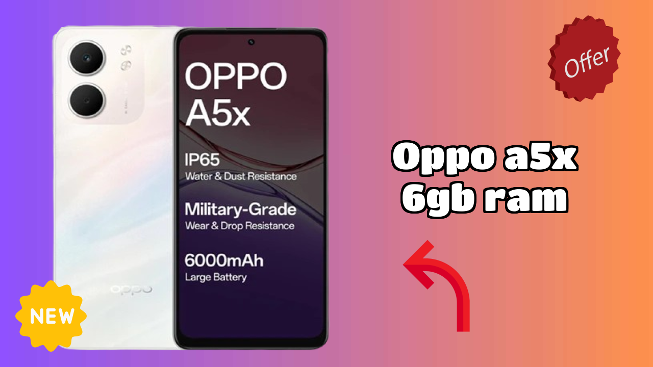 OPPO A5x 6GB RAM at ₹13,999 - Best Features Highlighted