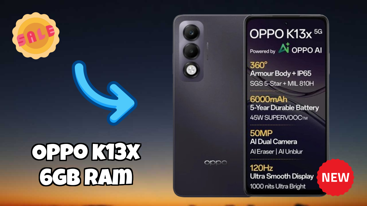 OPPO K13x 6GB RAM Display Quality: LCD Review