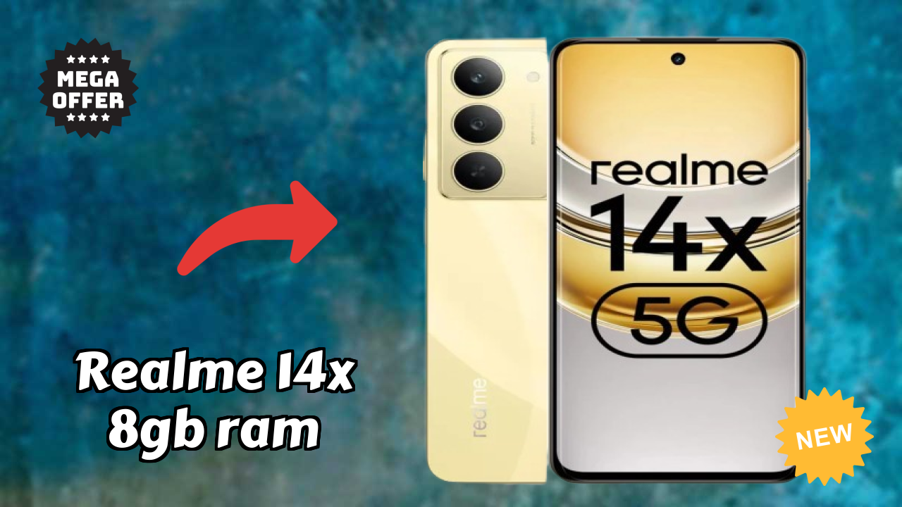 Realme 14x 8GB RAM Display Size: 6.67 Inches (16.94 Cm) Screen Quality