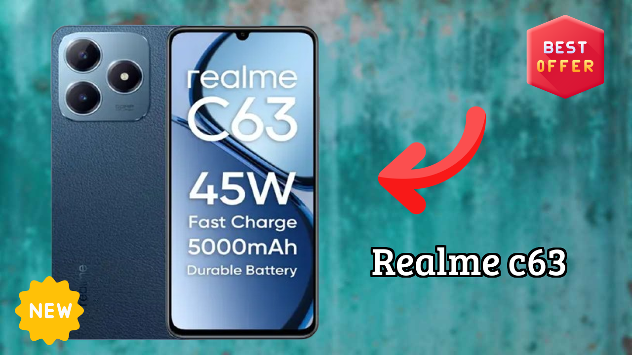 Realme C63 Display Size: 6.74 Inches (17.12 Cm) Screen Test