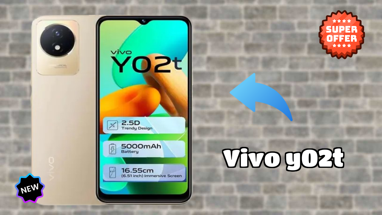 Vivo Y02T Display Size: 6.51 Inches (16.54 Cm) Screen Test